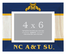 Load image into Gallery viewer, North Carolina A&amp;T State Aggies Wooden Photo Frame - Customizable 4 x 6 Inch - Elegant Matted Display for Memories
