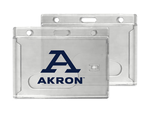 Akron Zips Officially Licensed Clear View ID Holder - Collegiate Badge Protection