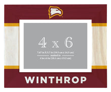 Load image into Gallery viewer, Winthrop University Wooden Photo Frame - Customizable 4 x 6 Inch - Elegant Matted Display for Memories
