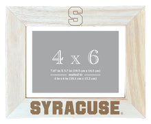 Load image into Gallery viewer, Syracuse Orange Wooden Photo Frame - Customizable 4 x 6 Inch - Elegant Matted Display for Memories
