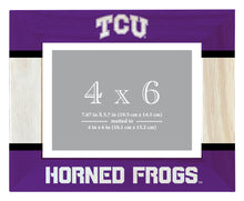 Load image into Gallery viewer, Texas Christian University Wooden Photo Frame - Customizable 4 x 6 Inch - Elegant Matted Display for Memories
