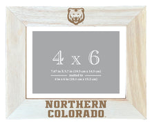 Load image into Gallery viewer, Northern Colorado Bears Wooden Photo Frame - Customizable 4 x 6 Inch - Elegant Matted Display for Memories
