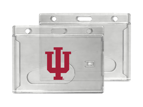 Indiana Hoosiers Officially Licensed Clear View ID Holder - Collegiate Badge Protection