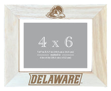 Load image into Gallery viewer, Delaware Blue Hens Wooden Photo Frame - Customizable 4 x 6 Inch - Elegant Matted Display for Memories
