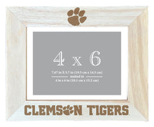 Load image into Gallery viewer, Clemson Tigers Wooden Photo Frame - Customizable 4 x 6 Inch - Elegant Matted Display for Memories
