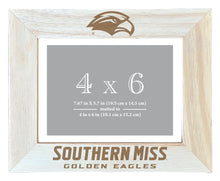 Load image into Gallery viewer, Southern Mississippi Golden Eagles Wooden Photo Frame - Customizable 4 x 6 Inch - Elegant Matted Display for Memories
