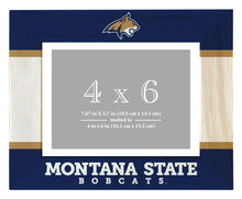 Load image into Gallery viewer, Montana State Bobcats Wooden Photo Frame - Customizable 4 x 6 Inch - Elegant Matted Display for Memories
