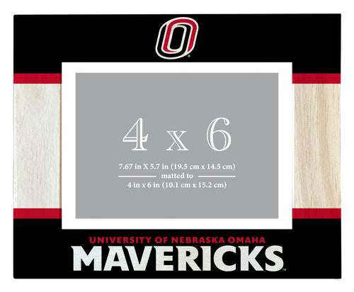 Nebraska at Omaha Wooden Photo Frame - Customizable 4 x 6 Inch - Elegant Matted Display for Memories