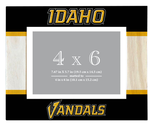 Idaho Vandals Wooden Photo Frame - Customizable 4 x 6 Inch - Elegant Matted Display for Memories