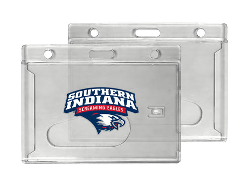 University of Southern Indiana Officially Licensed Clear View ID Holder - Collegiate Badge Protection