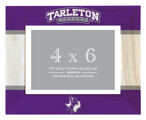 Tarleton State University Wooden Photo Frame - Customizable 4 x 6 Inch - Elegant Matted Display for Memories