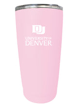 Load image into Gallery viewer, University of Denver Pioneers NCAA Insulated Tumbler - 16oz Stainless Steel Travel Mug
