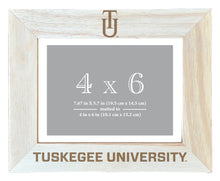 Load image into Gallery viewer, Tuskegee University Wooden Photo Frame - Customizable 4 x 6 Inch - Elegant Matted Display for Memories
