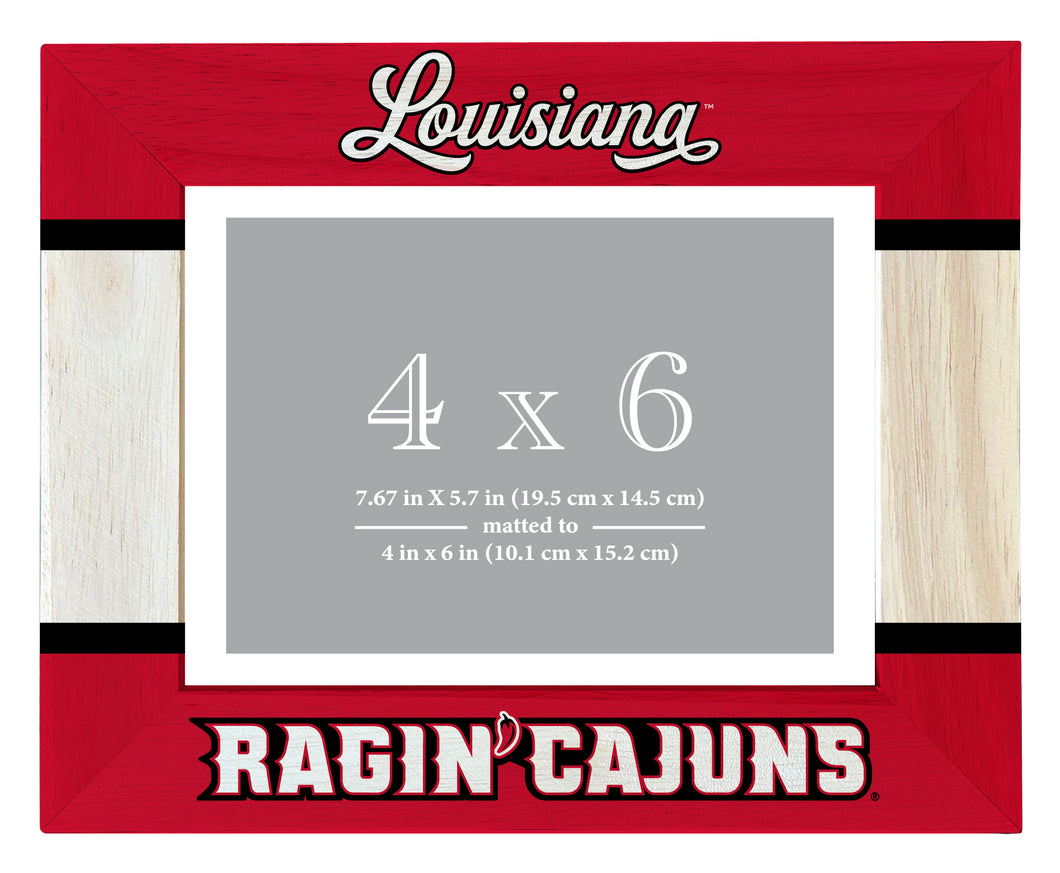 Louisiana at Lafayette Wooden Photo Frame - Customizable 4 x 6 Inch - Elegant Matted Display for Memories