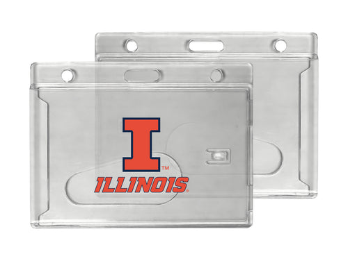 Illinois Fighting Illini Officially Licensed Clear View ID Holder - Collegiate Badge Protection