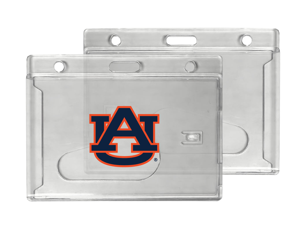 Auburn Tigers Officially Licensed Clear View ID Holder - Collegiate Badge Protection