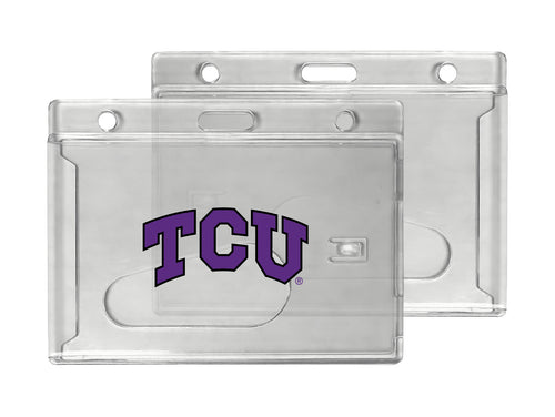 Texas Christian University Officially Licensed Clear View ID Holder - Collegiate Badge Protection