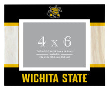 Load image into Gallery viewer, Wichita State Shockers Wooden Photo Frame - Customizable 4 x 6 Inch - Elegant Matted Display for Memories
