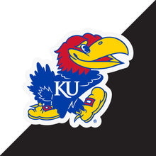 Load image into Gallery viewer, Kansas Jayhawks 2-Inch on one of its sides NCAA Durable School Spirit Vinyl Decal Sticker
