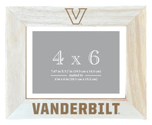 Load image into Gallery viewer, Vanderbilt University Wooden Photo Frame - Customizable 4 x 6 Inch - Elegant Matted Display for Memories
