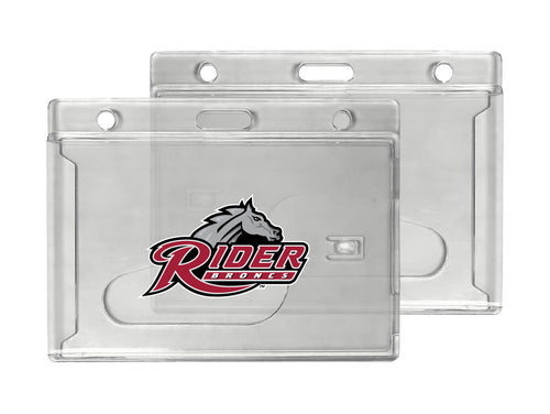 Rider University Broncs Officially Licensed Clear View ID Holder - Collegiate Badge Protection