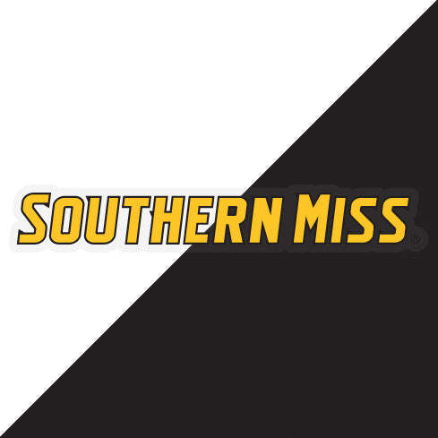 Southern Mississippi Golden Eagles Choose Style and Size NCAA Vinyl Decal Sticker for Fans, Students, and Alumni