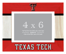 Load image into Gallery viewer, Texas Tech Red Raiders Wooden Photo Frame - Customizable 4 x 6 Inch - Elegant Matted Display for Memories
