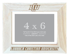 Load image into Gallery viewer, Lubbock Christian University Chaparral Wooden Photo Frame - Customizable 4 x 6 Inch - Elegant Matted Display for Memories
