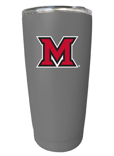 Miami University of Ohio NCAA Insulated Tumbler - 16oz Stainless Steel Travel Mug 