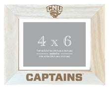 Load image into Gallery viewer, Christopher Newport Captains Wooden Photo Frame - Customizable 4 x 6 Inch - Elegant Matted Display for Memories
