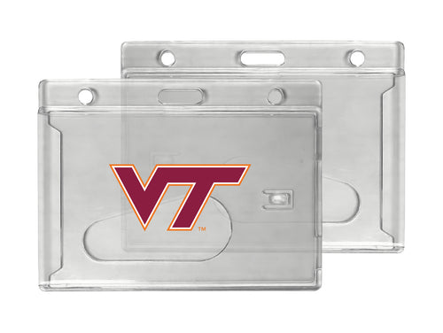 Virginia Tech Hokies Officially Licensed Clear View ID Holder - Collegiate Badge Protection