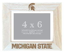Load image into Gallery viewer, Michigan State Spartans Wooden Photo Frame - Customizable 4 x 6 Inch - Elegant Matted Display for Memories
