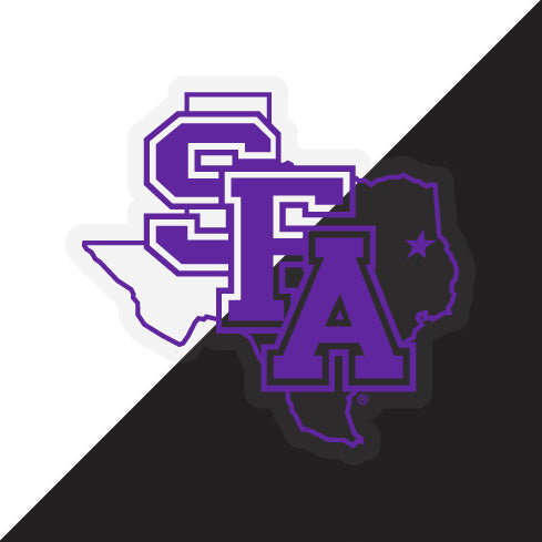 Stephen F. Austin State University Choose Style and Size NCAA Vinyl Decal Sticker for Fans, Students, and Alumni