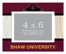 Load image into Gallery viewer, Shaw University Bears Wooden Photo Frame - Customizable 4 x 6 Inch - Elegant Matted Display for Memories
