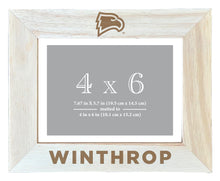 Load image into Gallery viewer, Winthrop University Wooden Photo Frame - Customizable 4 x 6 Inch - Elegant Matted Display for Memories
