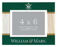 Load image into Gallery viewer, William and Mary Wooden Photo Frame - Customizable 4 x 6 Inch - Elegant Matted Display for Memories
