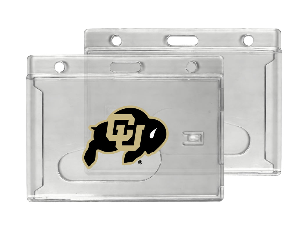 Colorado Buffaloes Officially Licensed Clear View ID Holder - Collegiate Badge Protection