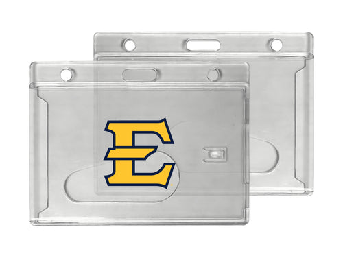 East Tennessee State University Officially Licensed Clear View ID Holder - Collegiate Badge Protection