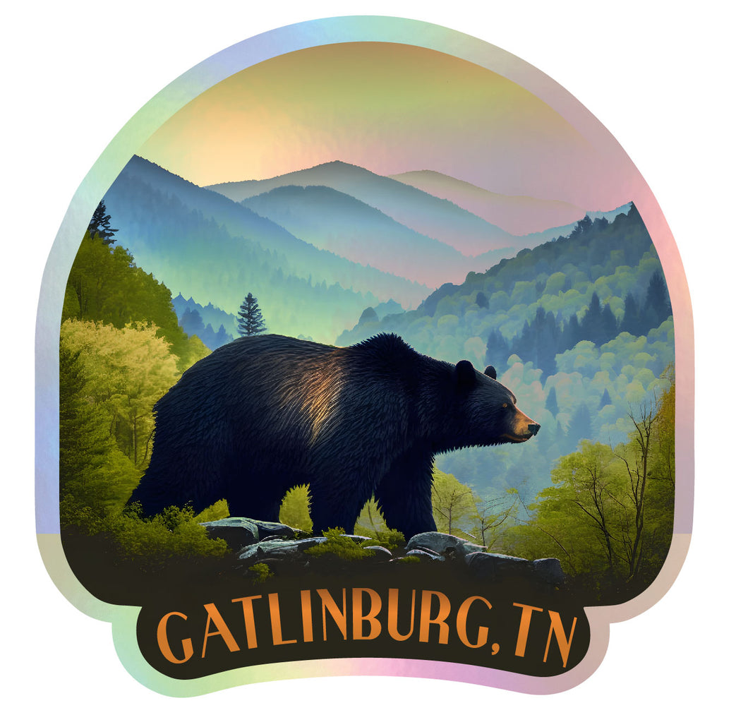 Gatlinburg Tennessee Holographic Charm Durable Vinyl Decal Sticker A