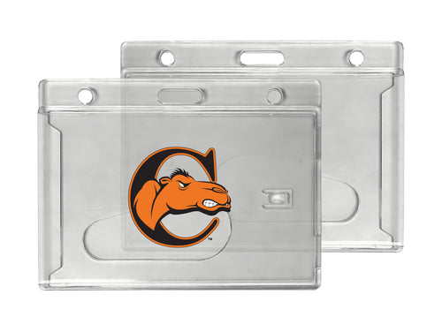 Campbell University Fighting Camels Officially Licensed Clear View ID Holder - Collegiate Badge Protection
