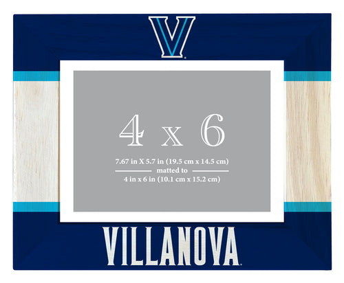 Villanova Wildcats Wooden Photo Frame - Customizable 4 x 6 Inch - Elegant Matted Display for Memories