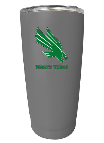 North Texas NCAA Insulated Tumbler - 16oz Stainless Steel Travel Mug 