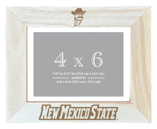 Load image into Gallery viewer, New Mexico State University Aggies Wooden Photo Frame - Customizable 4 x 6 Inch - Elegant Matted Display for Memories
