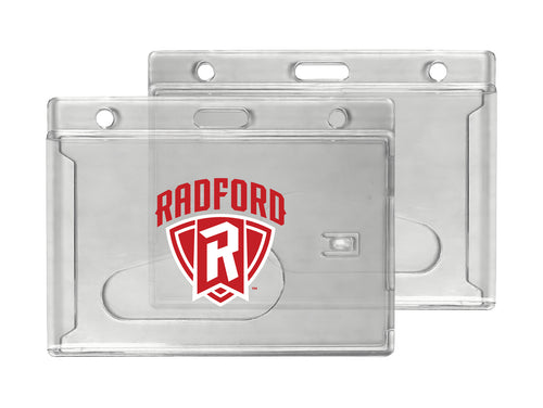 Radford University Highlanders Officially Licensed Clear View ID Holder - Collegiate Badge Protection