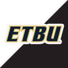 Load image into Gallery viewer, East Texas Baptist University Choose Style and Size NCAA Vinyl Decal Sticker for Fans, Students, and Alumni
