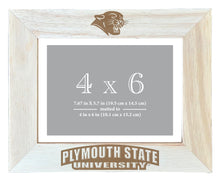 Load image into Gallery viewer, Plymouth State University Wooden Photo Frame - Customizable 4 x 6 Inch - Elegant Matted Display for Memories
