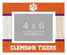 Load image into Gallery viewer, Clemson Tigers Wooden Photo Frame - Customizable 4 x 6 Inch - Elegant Matted Display for Memories
