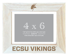 Load image into Gallery viewer, Elizabeth City State University Wooden Photo Frame - Customizable 4 x 6 Inch - Elegant Matted Display for Memories
