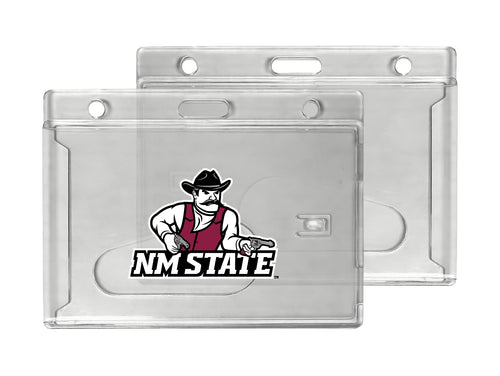 New Mexico State University Aggies Officially Licensed Clear View ID Holder - Collegiate Badge Protection