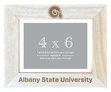 Load image into Gallery viewer, Albany State University Wooden Photo Frame - Customizable 4 x 6 Inch - Elegant Matted Display for Memories
